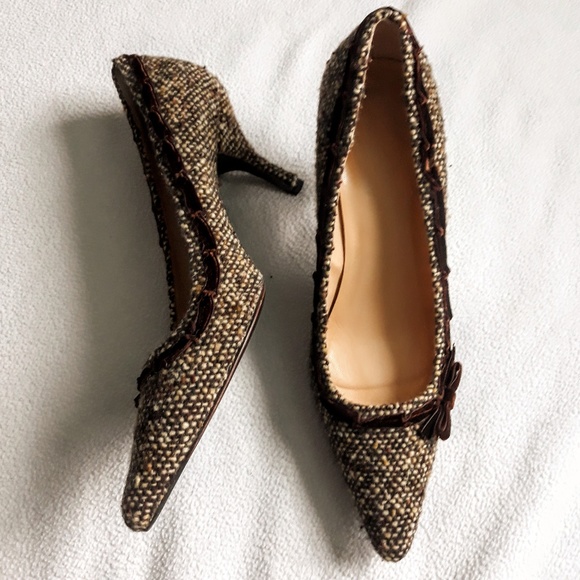 J. Crew Shoes - J.Crew Tweed 3 inch Heel Pumps Made in Italy Sz 9
